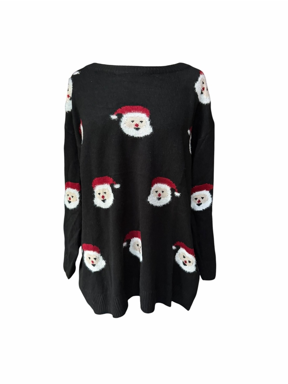 NWOT BloomChic 100% Acrylic Lightweight Jolly Fellow Motifs Round Neck Pullover